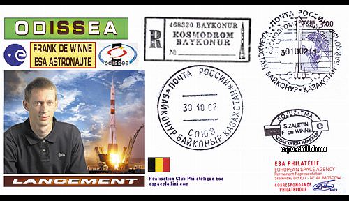 enveloppe ba 891 A - K 1155 Mission ESA depuis la base de Bakonour. - cover ba 891 A - K 1155 Mission ESA depuis la base de Bakonour.