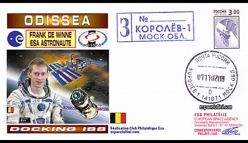 enveloppe ba 891 B - K 1156 Mission ESA depuis la base de Bakonour. - cover ba 891 B - K 1156 Mission ESA depuis la base de Bakonour.