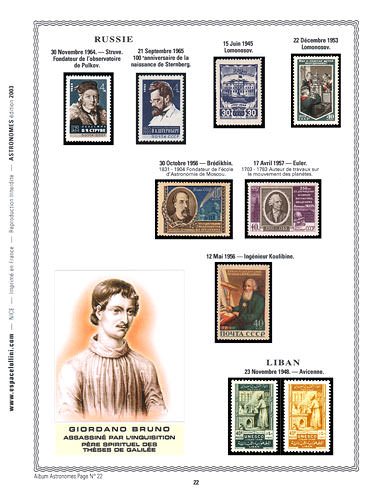 page number astronome_22__ from album astronome to collect stamps