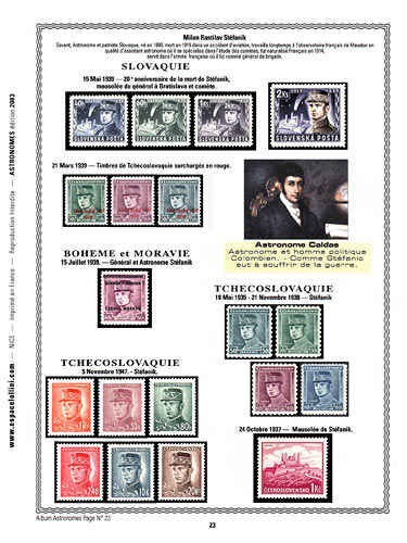 page number astronome_23__ from album astronome to collect stamps