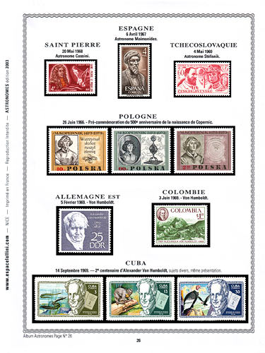 page astronome_26__ de album collection astronome de timbres