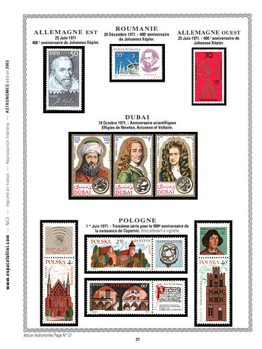 page astronome_27__ de album collection astronome de timbres