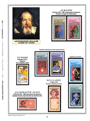 page astronome_34__ de album collection astronome de timbres