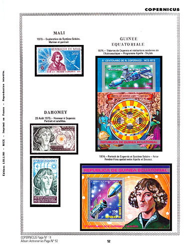 page astronome_52__ de album collection astronome de timbres