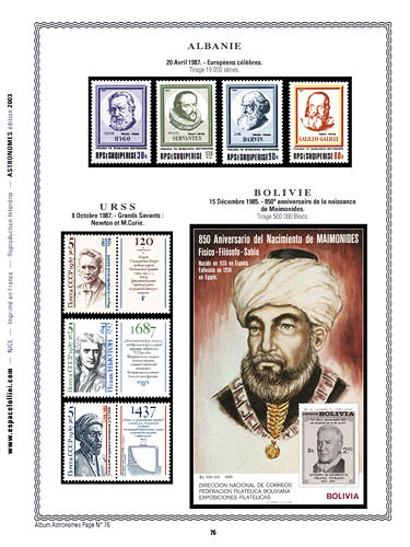 page number astronome_76__ from album astronome to collect stamps