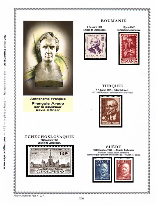 page astronome_22_A_ from album collection astronome of stamps