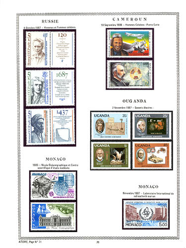page number atome_71__ from album atome to collect stamps