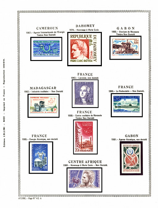 page atome_40_A_ from album collection atome of stamps
