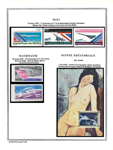 page concorde_100__ de album collection concorde de timbres