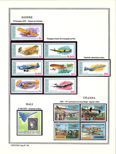 page concorde_104__ de album collection concorde de timbres