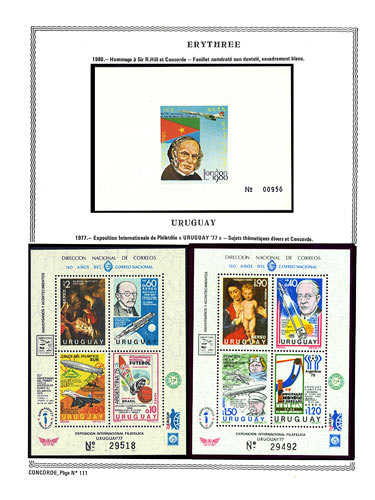 page concorde_111__ de album collection concorde de timbres