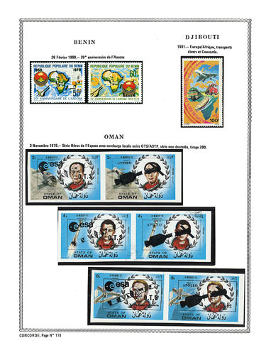 page concorde_118__ de album collection concorde de timbres