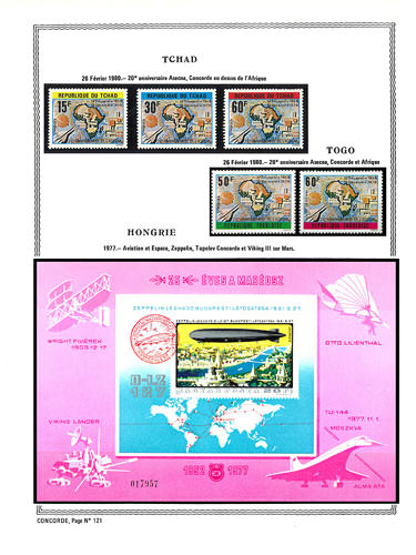 page concorde_121__ de album collection concorde de timbres