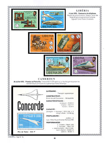 page concorde_46__ de album collection concorde de timbres