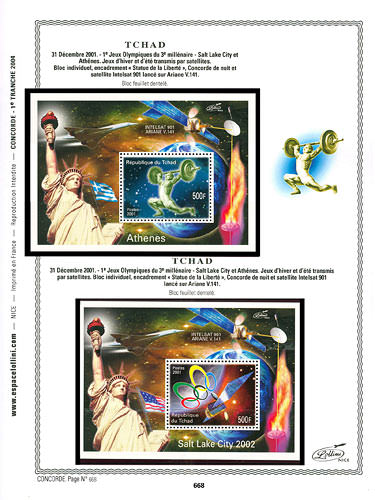 page concorde_668__ de album collection concorde de timbres