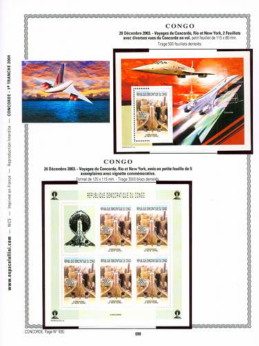 page concorde_690__ de album collection concorde de timbres