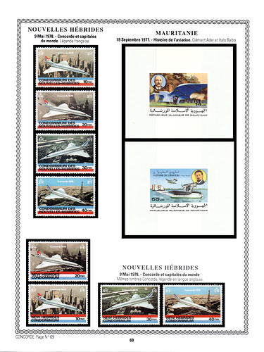 page concorde_69__ de album collection concorde de timbres