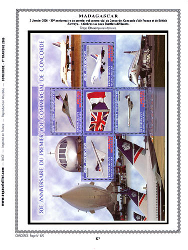 page concorde_827__ de album collection concorde de timbres