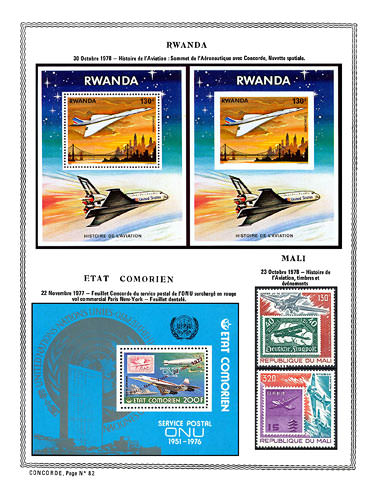 page concorde_82__ de album collection concorde de timbres