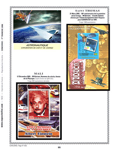 page concorde_835__ de album collection concorde de timbres