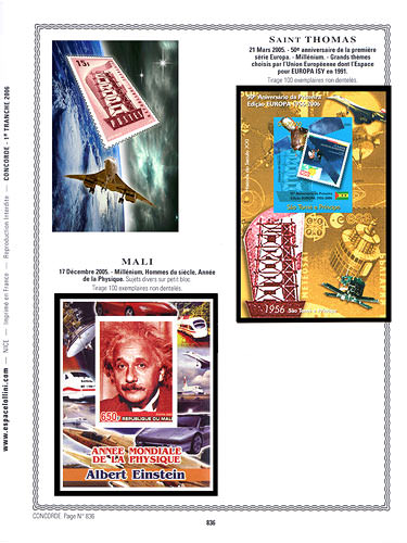 page concorde_836__ de album collection concorde de timbres