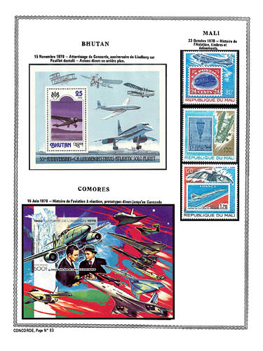 page concorde_83__ de album collection concorde de timbres