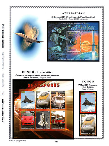 page concorde_850__ de album collection concorde de timbres