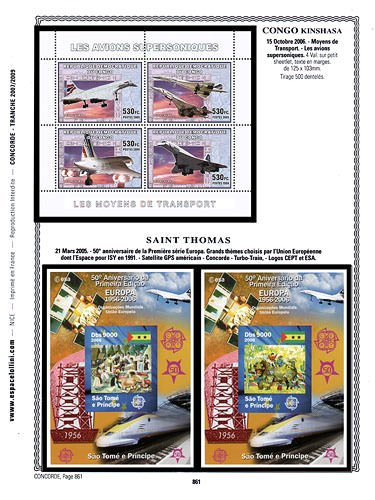 page concorde_861__ de album collection concorde de timbres