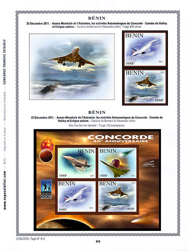 page concorde_919__ de album collection concorde de timbres
