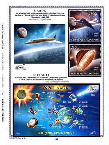 page concorde_929__ de album collection concorde de timbres