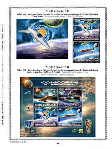 page concorde_939__ de album collection concorde de timbres