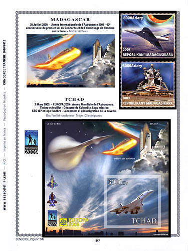 page concorde_947__ de album collection concorde de timbres