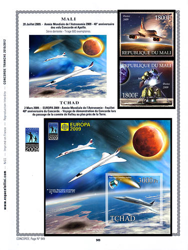 page concorde_949__ de album collection concorde de timbres