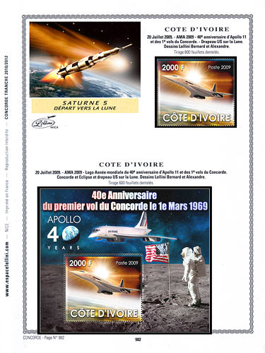 page concorde_982__ de album collection concorde de timbres