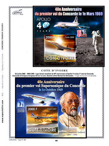 page concorde_984__ de album collection concorde de timbres