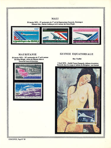 page concorde_99__ de album collection concorde de timbres