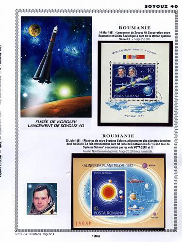 page number _1140_A_ from album espace to collect stamps