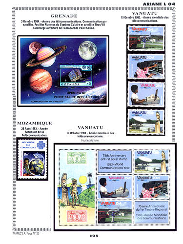 page _1154_N_ de album collection espace de timbres