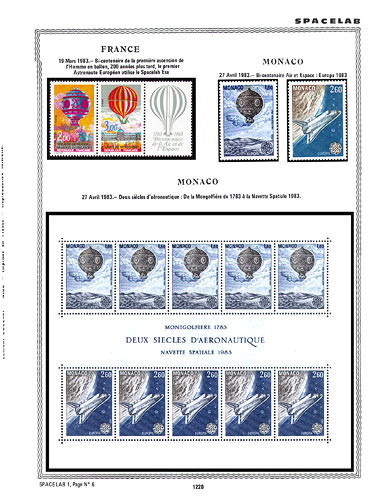 page _1220__ de album collection espace de timbres