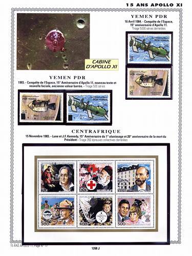 page _1268_J_ de album collection espace de timbres