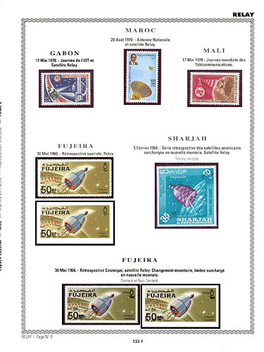 page number _133_F_ from album espace to collect stamps