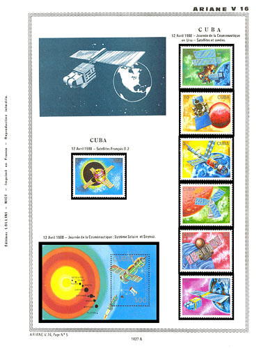 page number _1427_A_ from album espace to collect stamps
