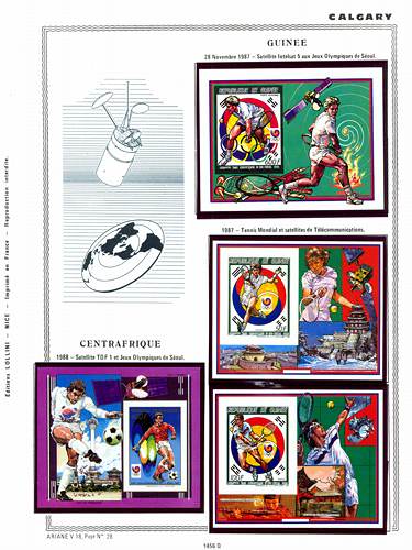 page _1456_Q_ de album collection espace de timbres