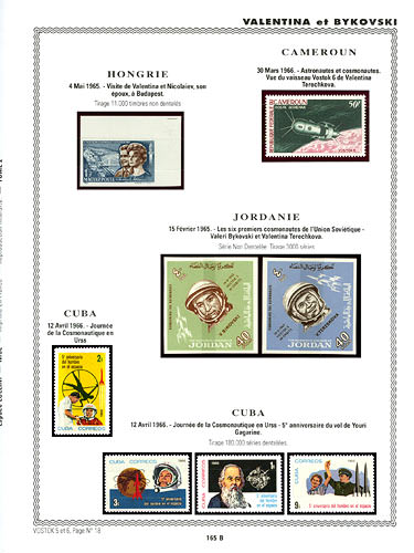 page number _165_B_ from album espace to collect stamps