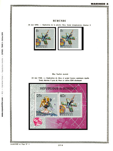 page number _217_B_ from album espace to collect stamps