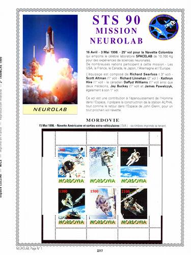 page _2217__ de album collection espace de timbres