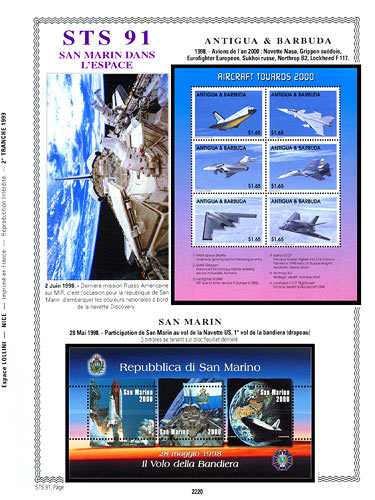 page _2220__ de album collection espace de timbres