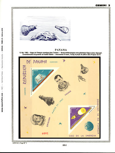 page number _225_E_ from album espace to collect stamps