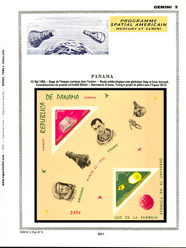page number _225_F_ from album espace to collect stamps