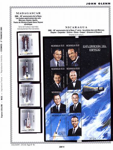 page number _2287_H_ from album espace to collect stamps